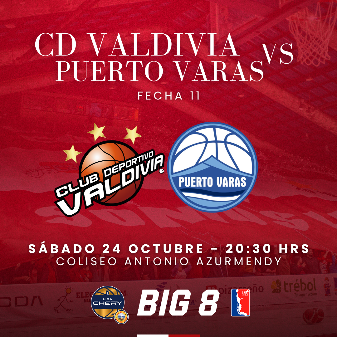 ⁠CD Valdivia vs Puerto Varas Basket / Liga CHERY by Cecinas Llanquihue 2026