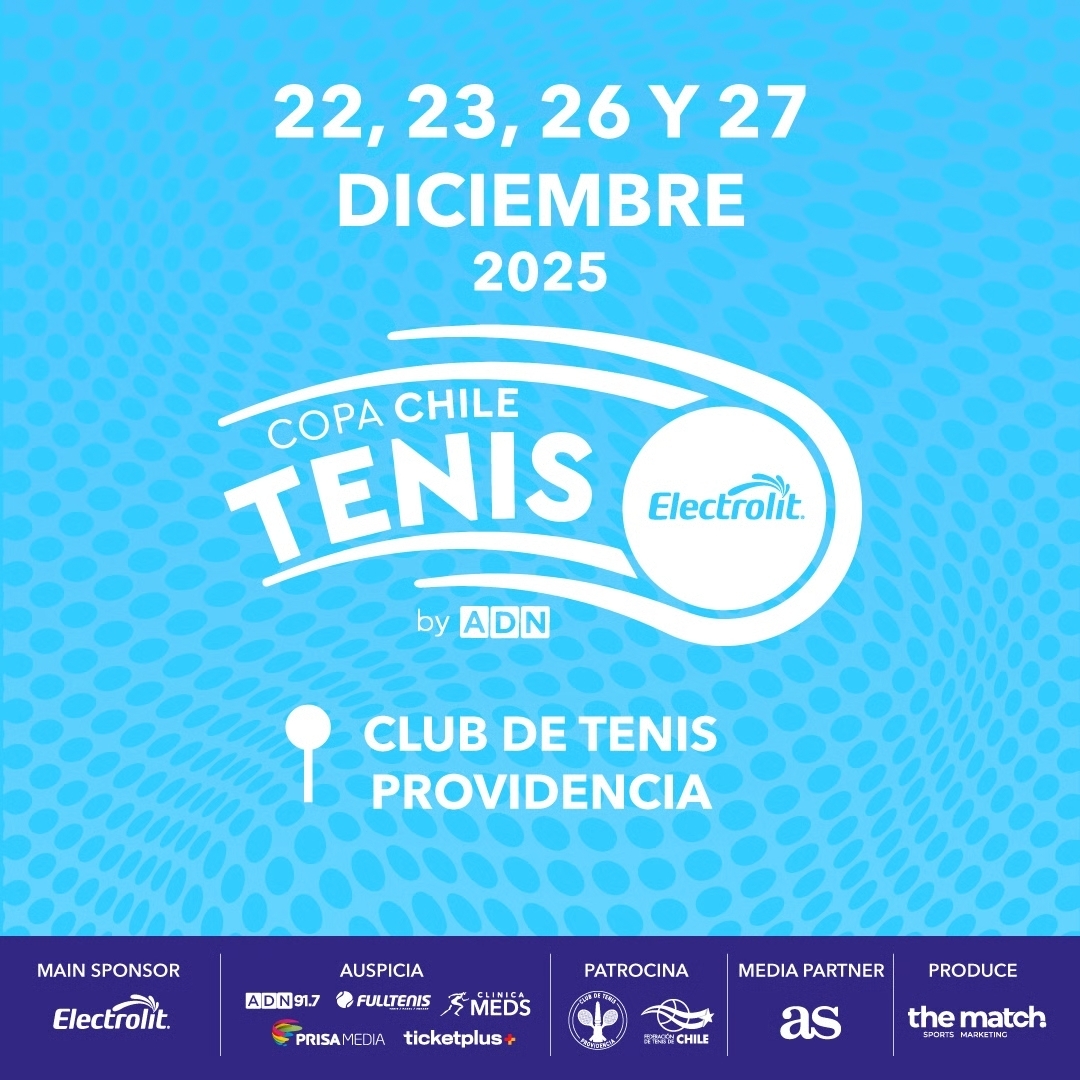 Streaming - 23 de diciembre - Copa Chile Tenis Electrolit 2025 by Radio ADN