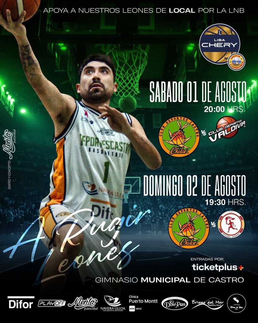  Deportes Castro vs Español de Osorno / LNB / Liga CHERY by Cecinas Llanquihue 2026