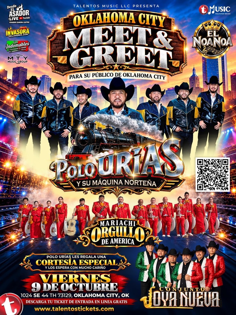 Meet & Greet con Polo Urías y Su Máquina Norteña El Noa Noa · Oklahoma City, Oklahoma