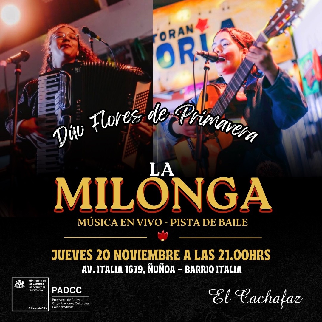 Milonga Jueves 20 Noviembre 21hrs 