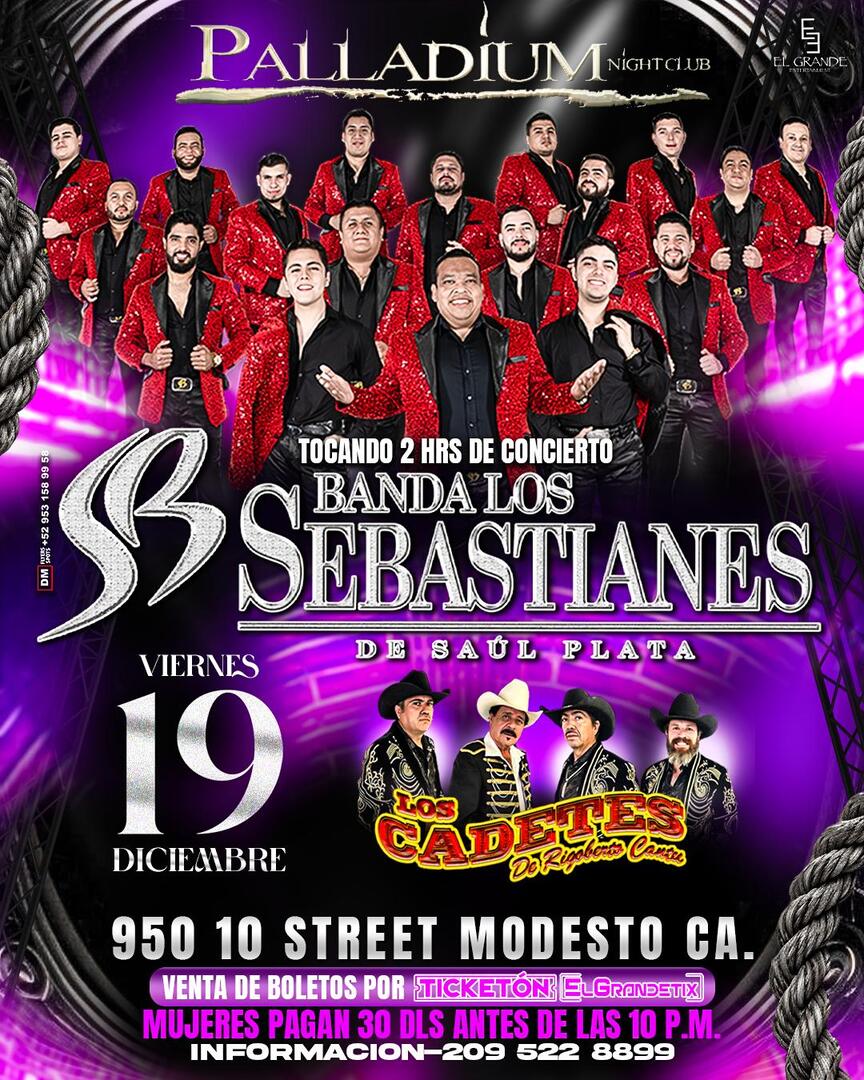 Banda Los Sebastianes de Saul Plata-Los Cadetes de Linares de Rigoberto Cantu-Palladium