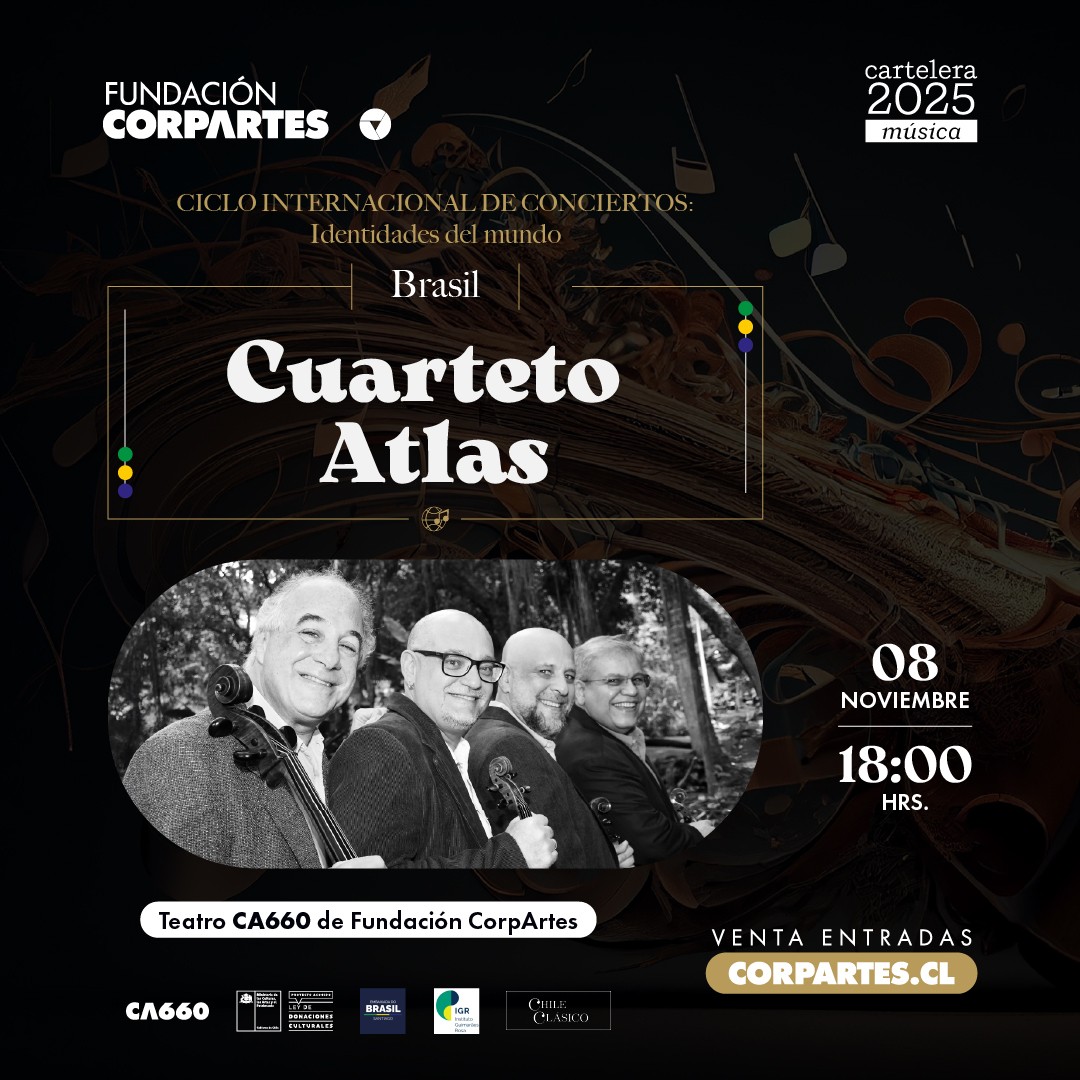 “Noche brasileña” Cuarteto Atlas | Santiago