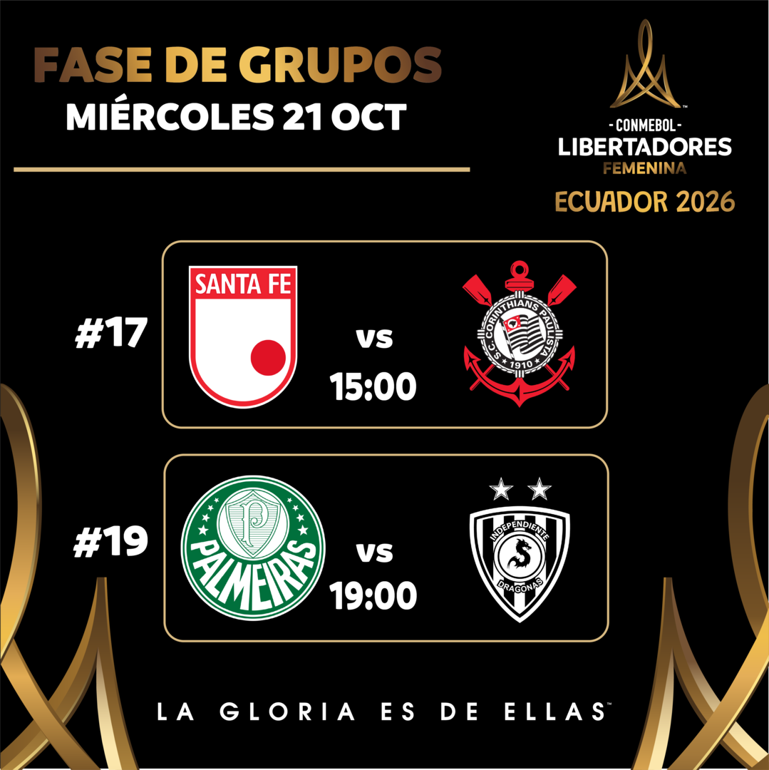 #17 Santa Fe (Col) vs Corinthians (Bra) / #19 SE Palmeiras (Bra) vs Ind. del Valle (Ecu) / CONMEBOL Libertadores Femenina 2026™ / Fase de Grupos