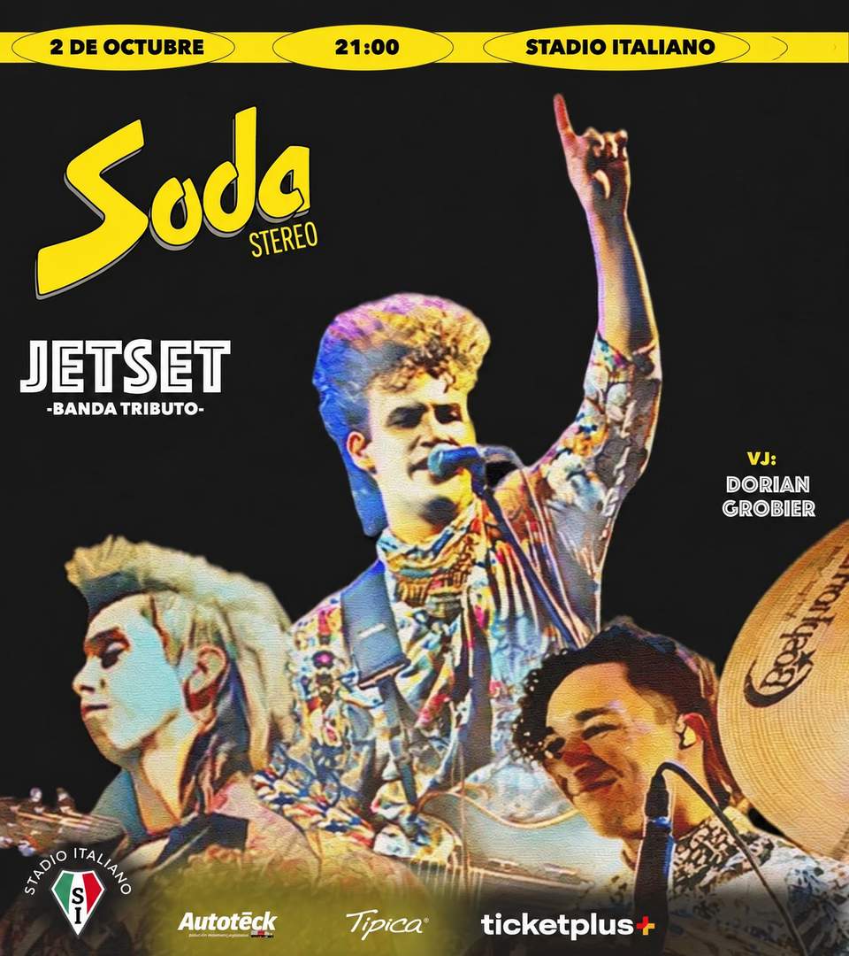 Tributo Jet Set (Soda Stereo) fiesta post show VJ Dorian Grobier