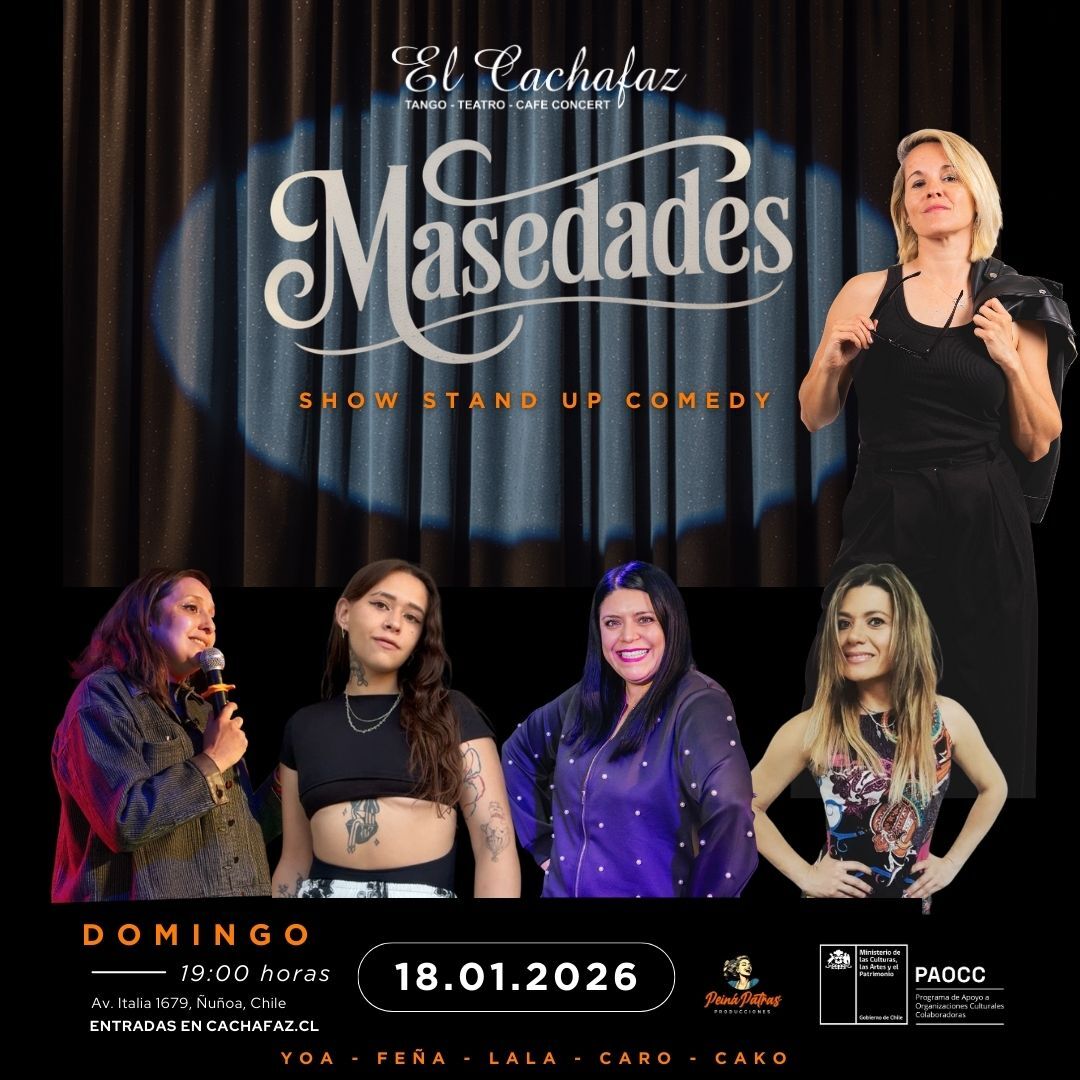 Show de Stand Up -Masedades- Domigo 18 Enero 19:30hrs