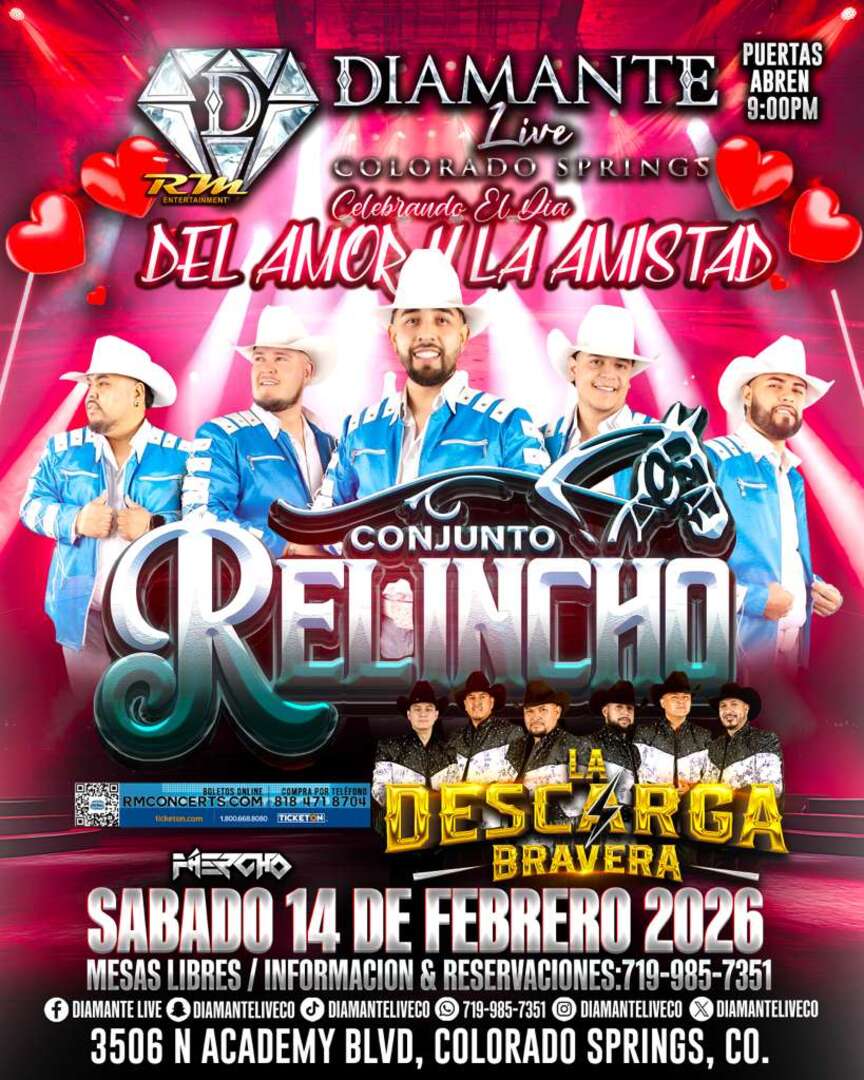 Conjunto Relincho-La Descarga Bravera-Diamante Live