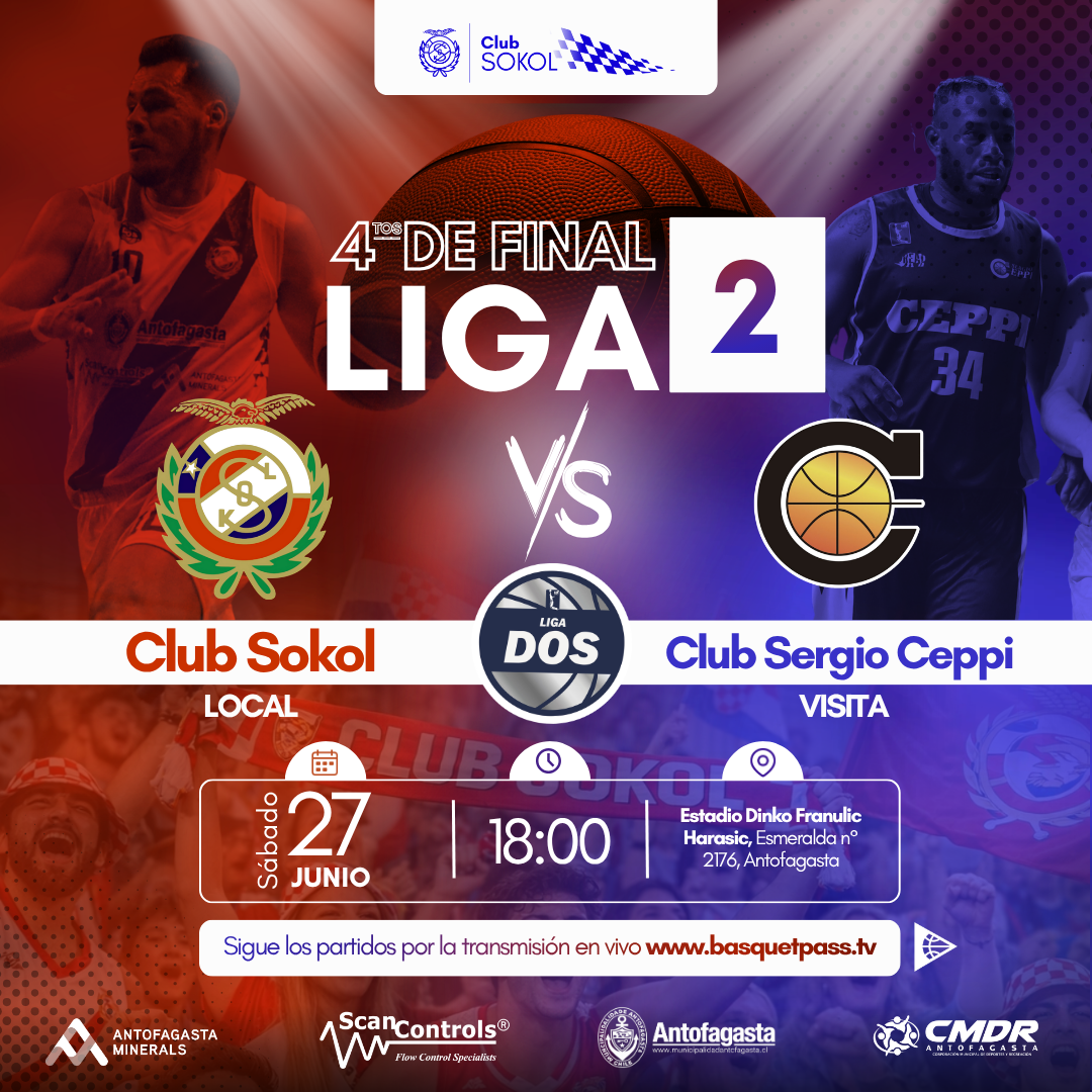 LIGA DOS SOKOL ANTOFAGASTA VS CLUB SERGIO CEPPI