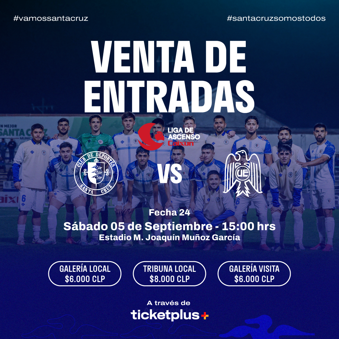 Deportes Santa Cruz vs Unión Española / Liga de Ascenso Caixun 2026 / Fecha 24