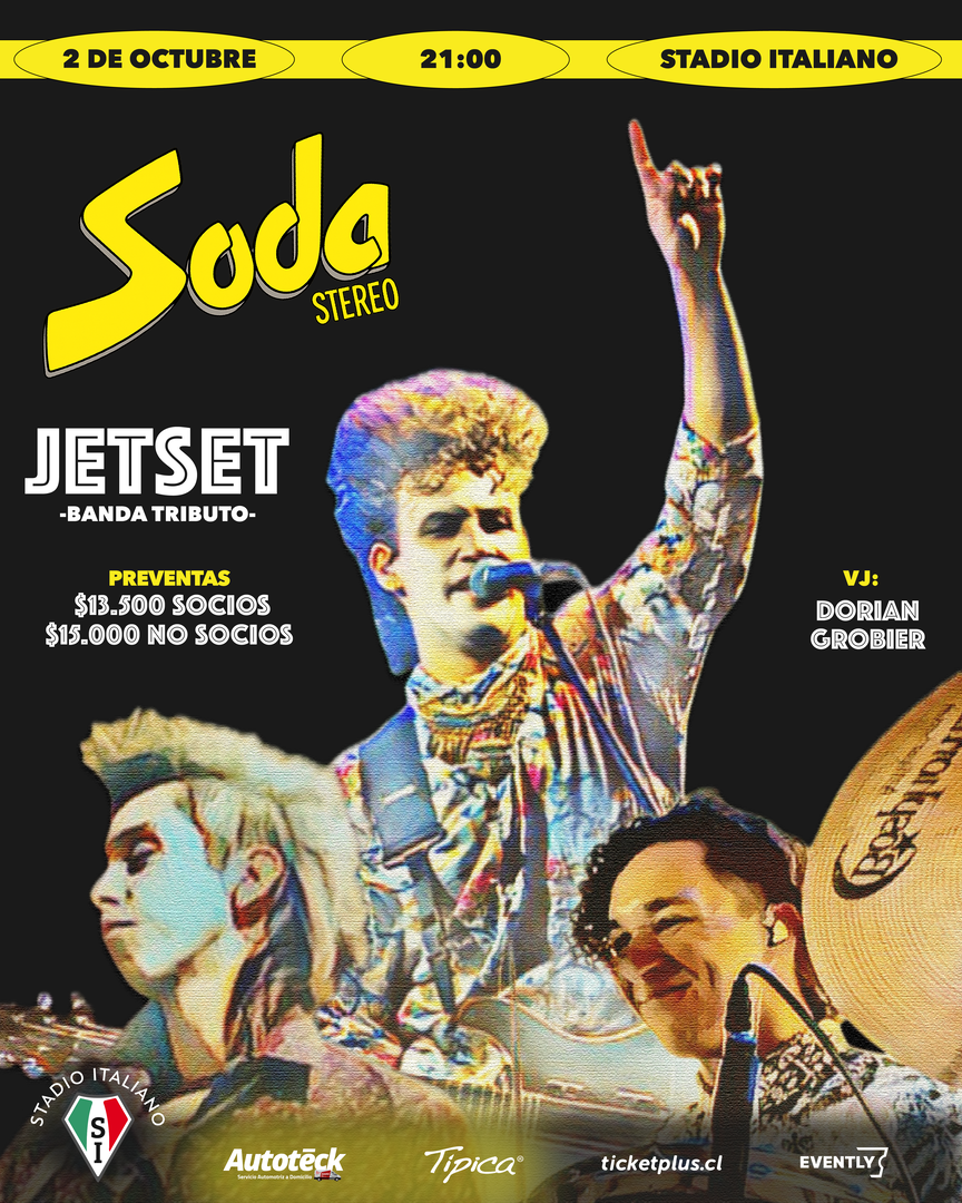 Tributo Jet Set (Soda Stereo) fiesta post show VJ Dorian Grobier