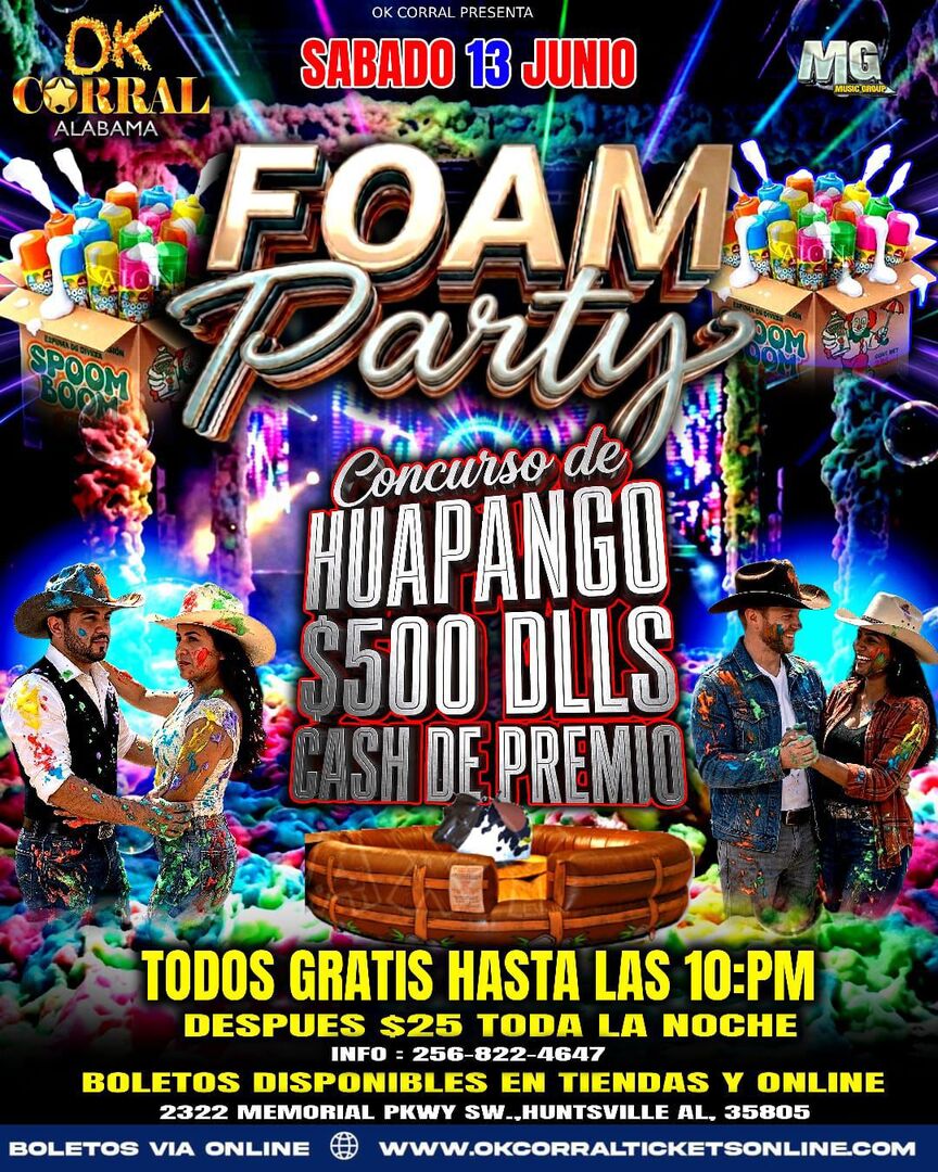 Foam Party-Concurso de Huapango
