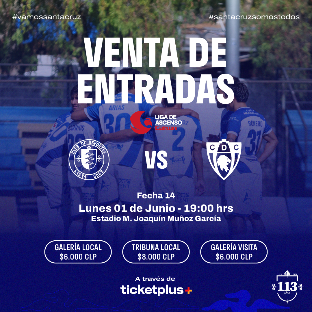 Deportes Santa Cruz vs Deportes Copiapó / Liga de Ascenso Caixun 2026