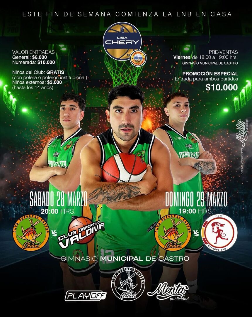  Deportes Castro vs CD Valdivia /  Deportes Castro vs CD Español / Liga Chery de Apertura by Cecinas Llanquihue 2026