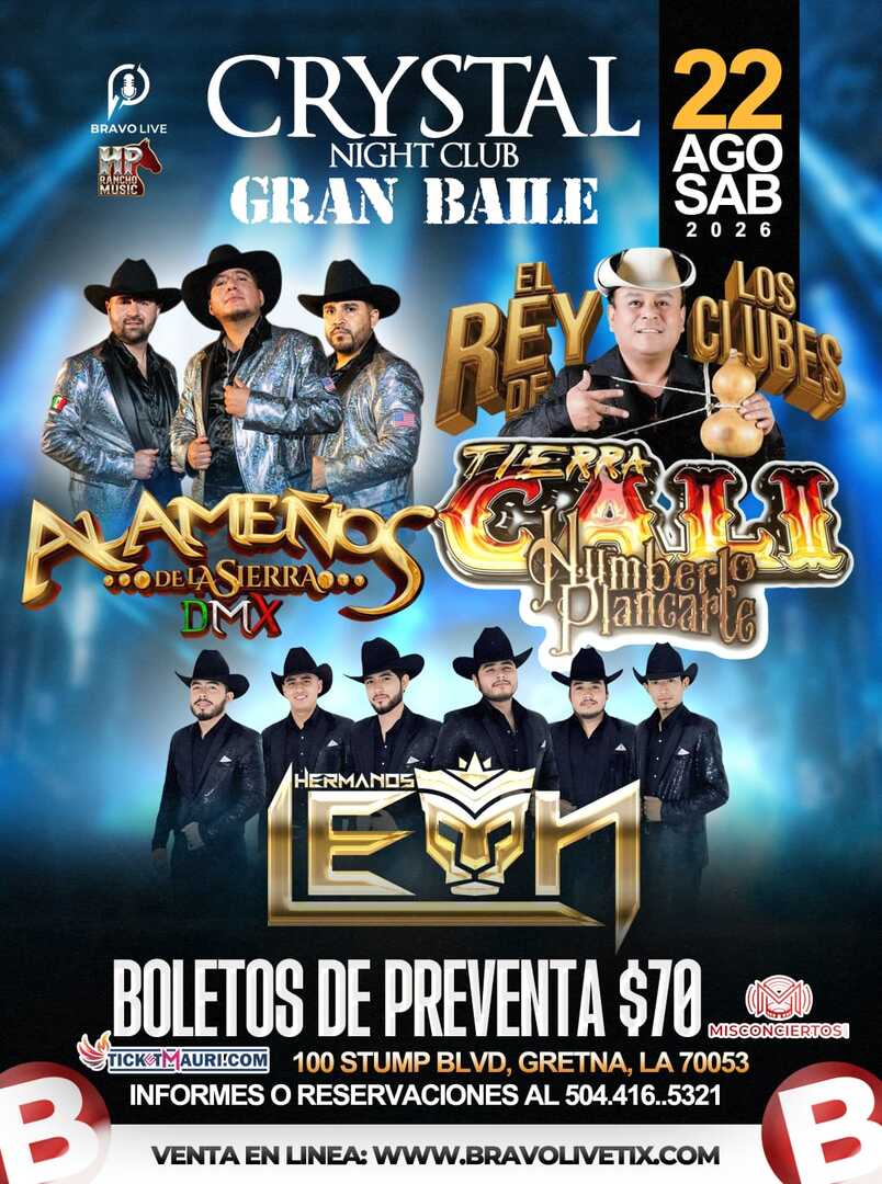 Alamenos de la Sierra DMX-Tierra Cali de Humberto Plancarte-Crystal Nightclub