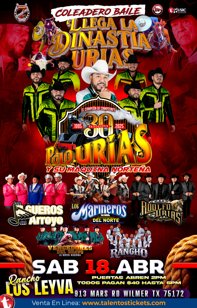 Polo Urias y Su Maquina Norteña en Gran Coleadero Baile en Rancho Los Leyva, de Wilmer, Texas