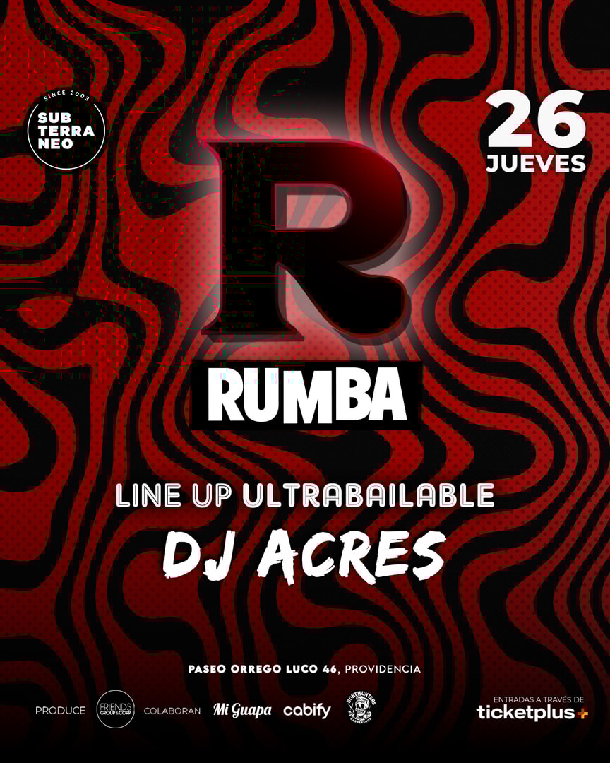 RUMBA Full Ultrabailable ★ JUEVES 26 MARZO ★ Club Subterráneo (+21M & +23H)