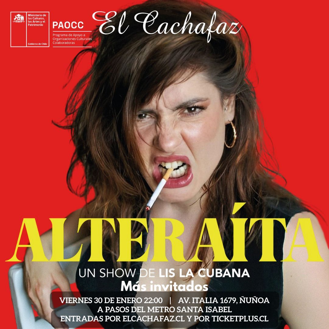 Show de Stand Up- Lis La Cubana Alteraita- Viernes 30 Enero 22 hrs
