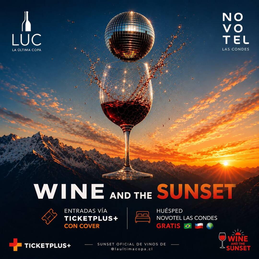 WINE AND THE SUNSET – SANTIAGO - Sábado 29 de agosto🍷🌇