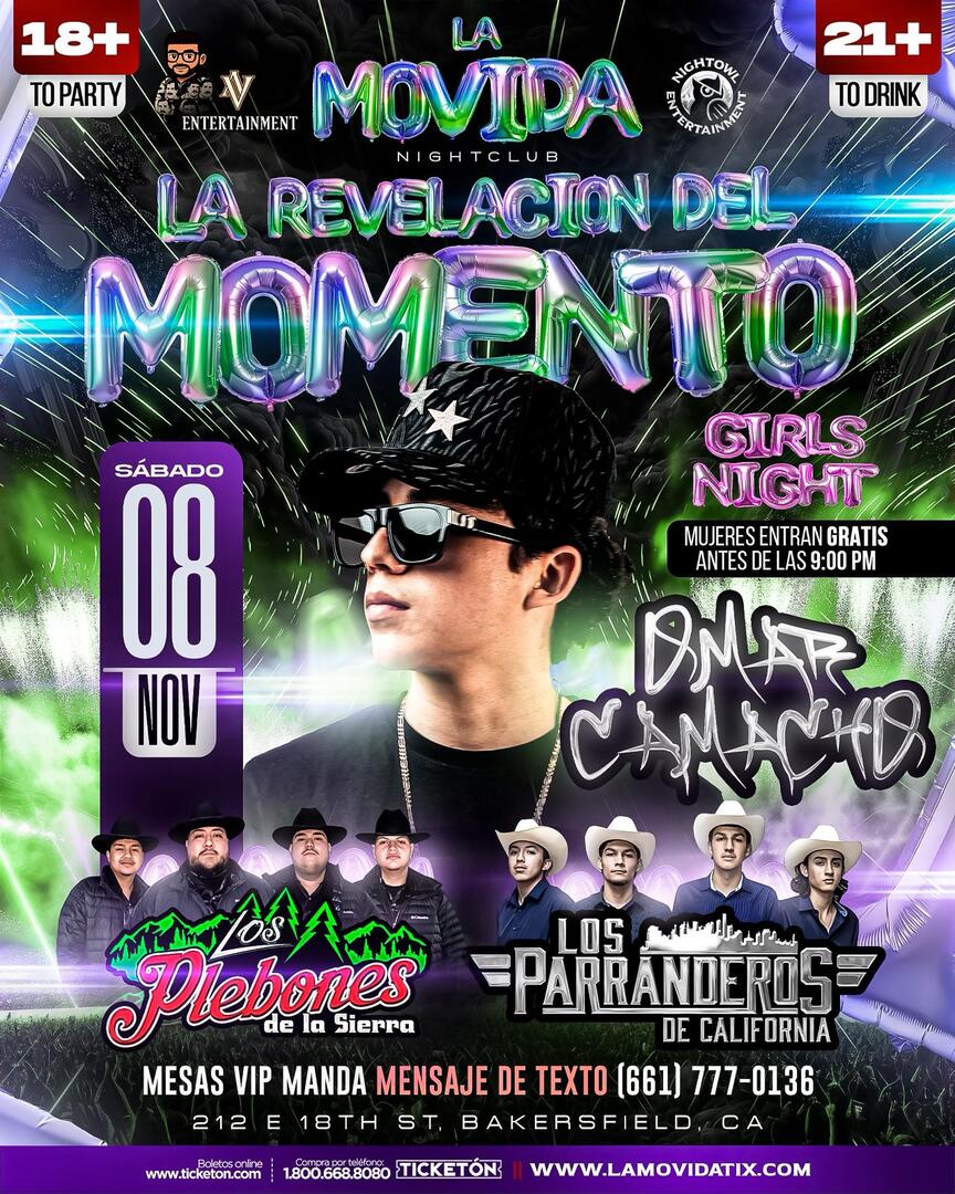 Omar Camacho (La Revelacion del Momento)-Los Plebones de la Sierra-Los Parranderos de California