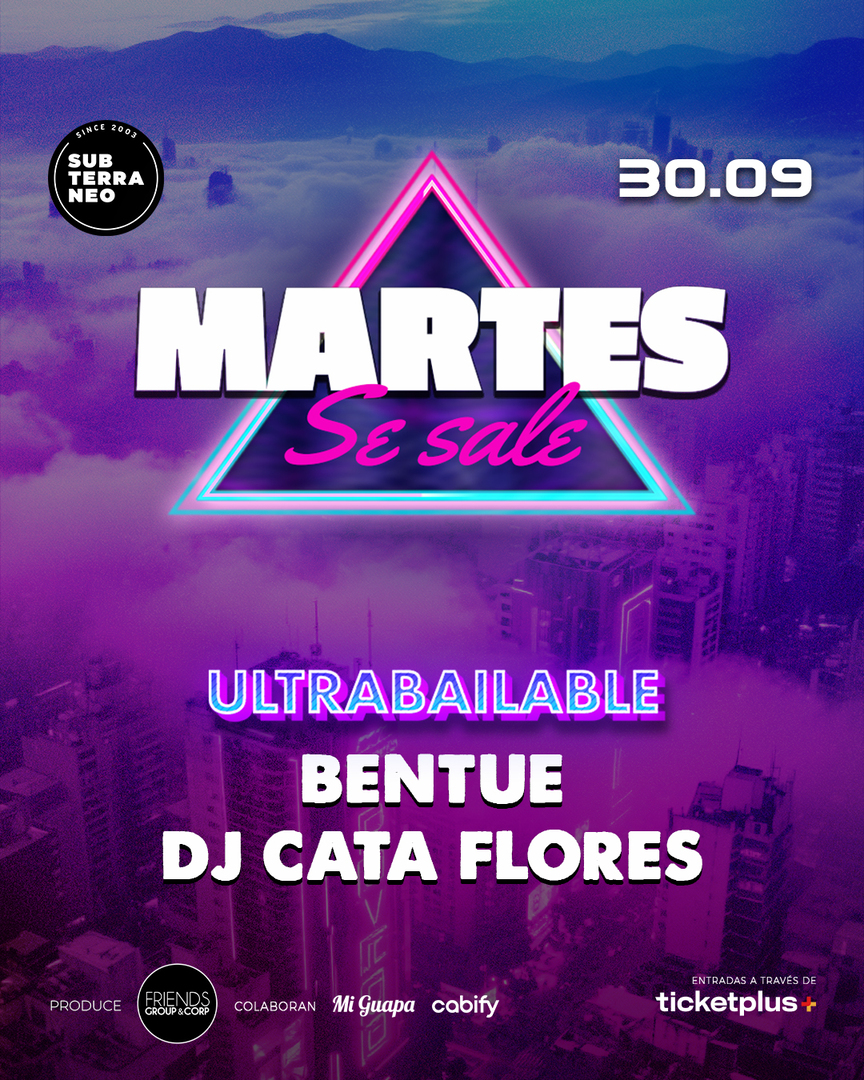 MARTES SE SALE! ★ MARTES 30 SEPTIEMBRE ★ Club Subterráneo (+21)