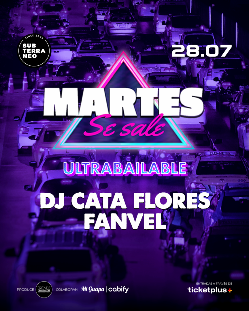 MARTES SE SALE! ★ MARTES 28 JULIO ★ Club Subterráneo (+21)
