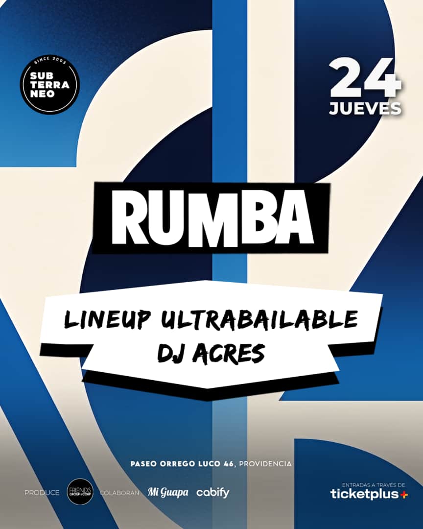RUMBA Full Ultrabailable ★ JUEVES 24 SEPTIEMBRE ★ Club Subterráneo (+21M & +23H)