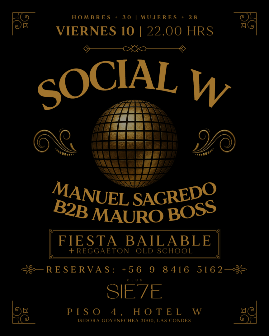 SOCIAL W ★ VIERNES 10 JULIO ★ Club Siete 