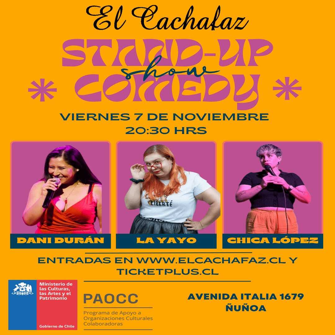Show Stand Up-Viernes 7 de Noviembre 20:30 hrs Show Stand Up-Viernes 7 de Noviembre 20:30 hrs