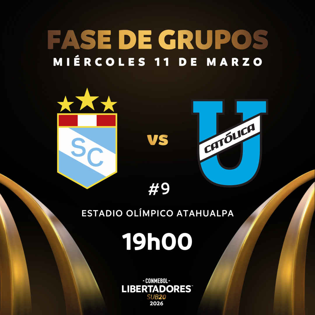 #9 Sporting Cristal (Per) vs Univ. Católica (Ecu) / CONMEBOL Libertadores sub20 2026™ / Fase de Grupos