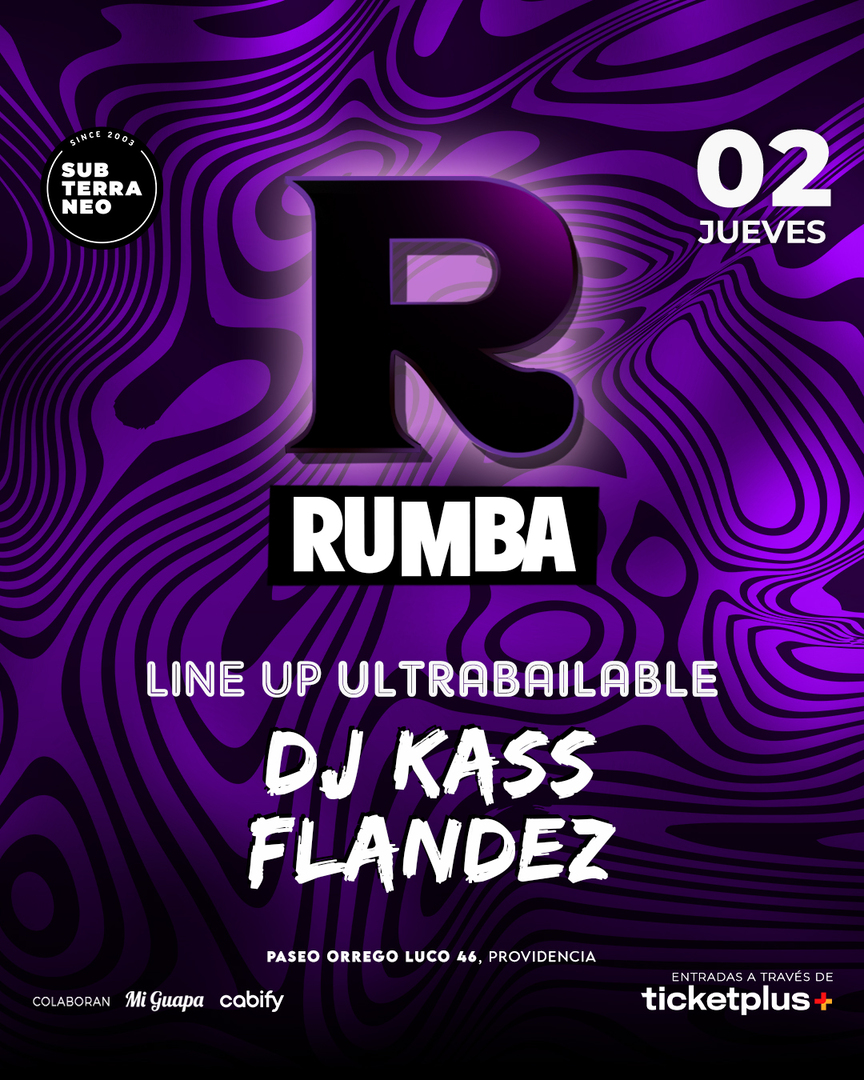 RUMBA Full Ultrabailable ★ JUEVES 02 OCTUBRE ★ Club Subterráneo (+21M & +23H)