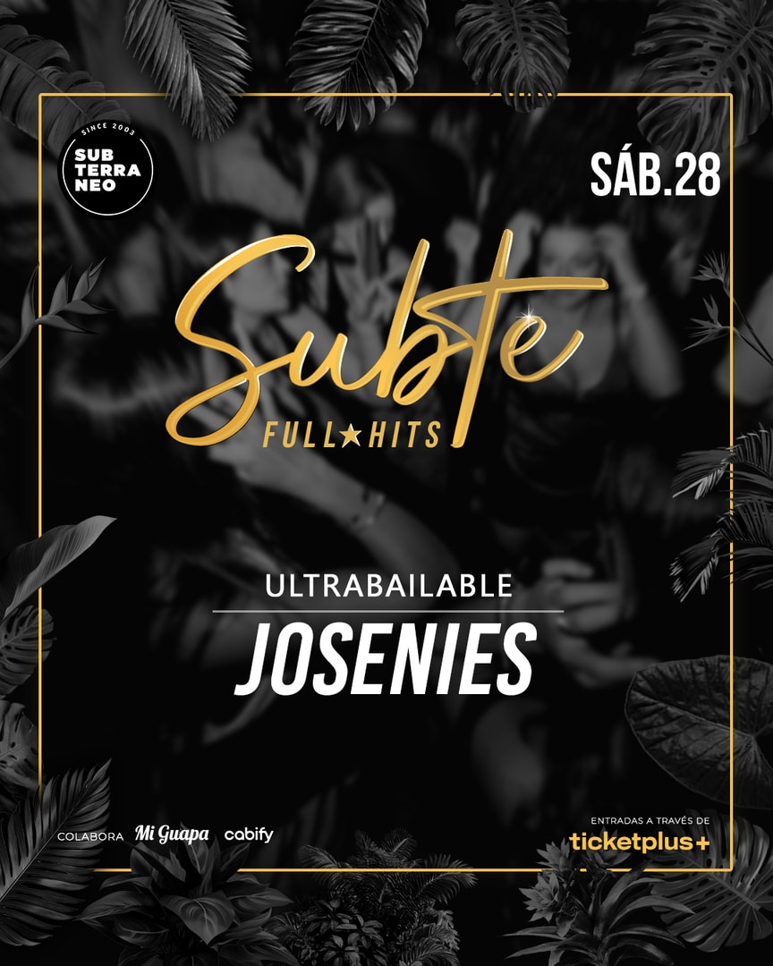 SUBTE FULL HITS Ultrabailables 🎵 SÁBADO 28 MARZO ★ Club Subterráneo (+23)