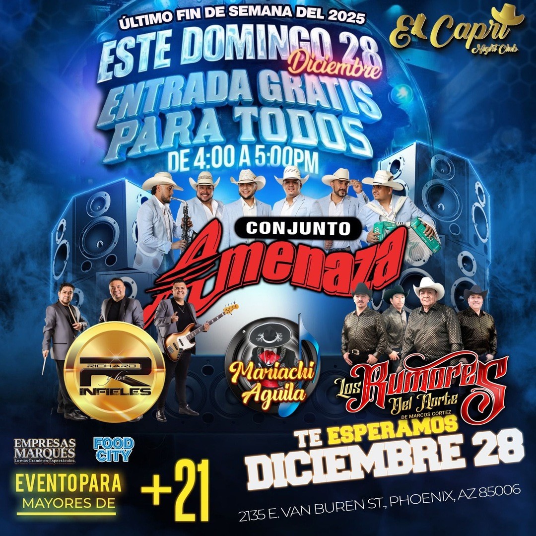 Conjunto Amenaza-Richard y Los Infieles-Los Rumores del Norte