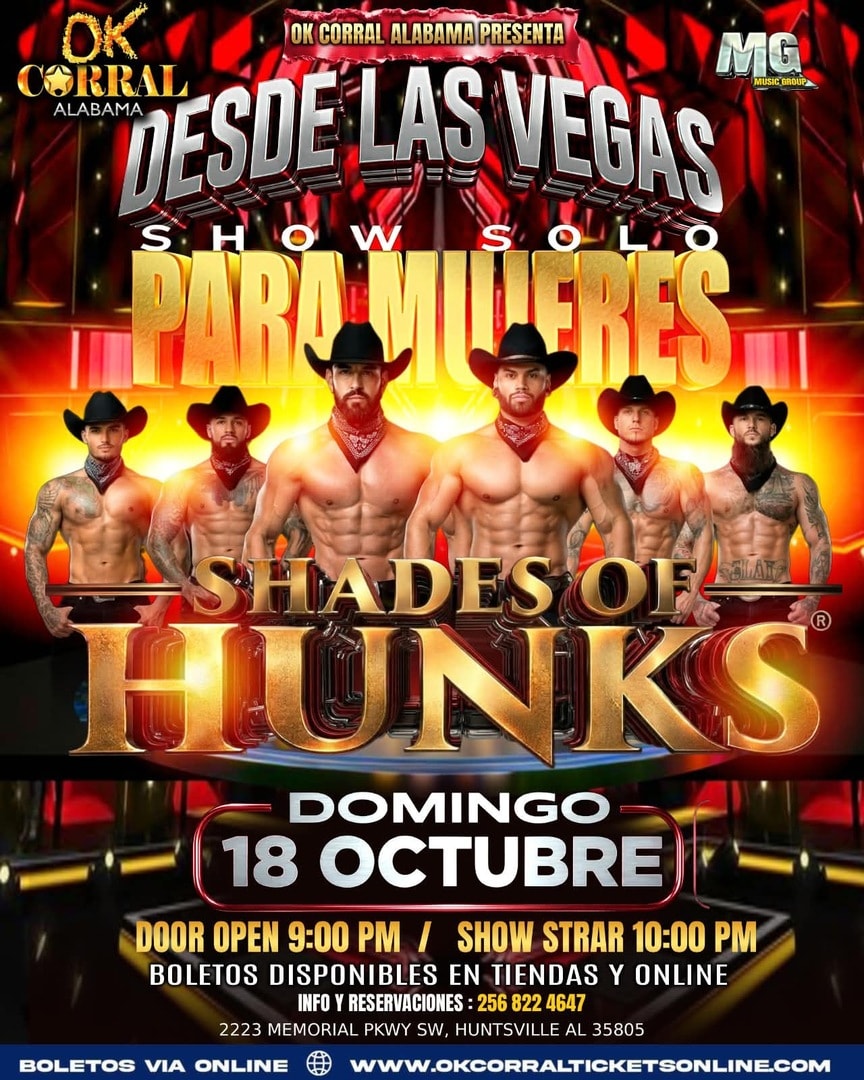 Show Solo Para Mujeres-Shades of Hunks