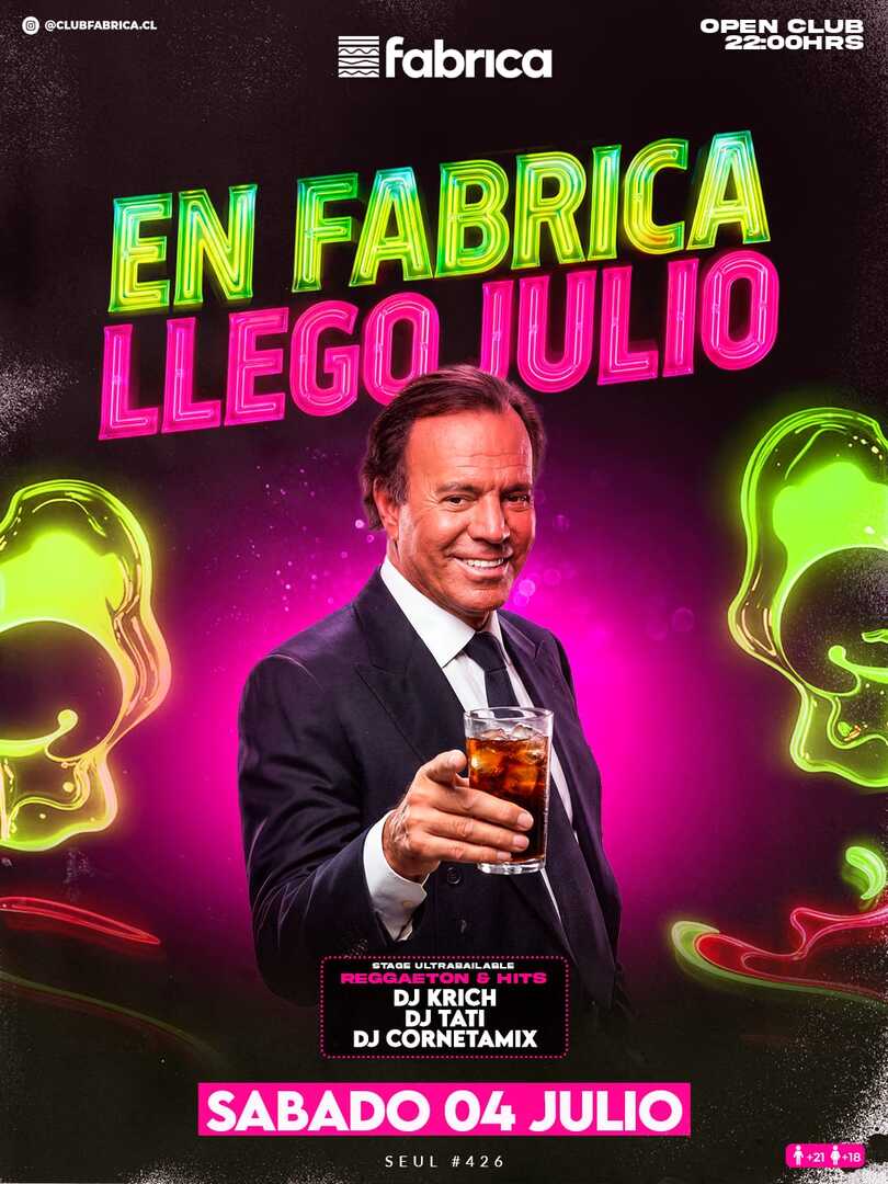 Club Fabrica Presenta@ Sábado 04 Julio