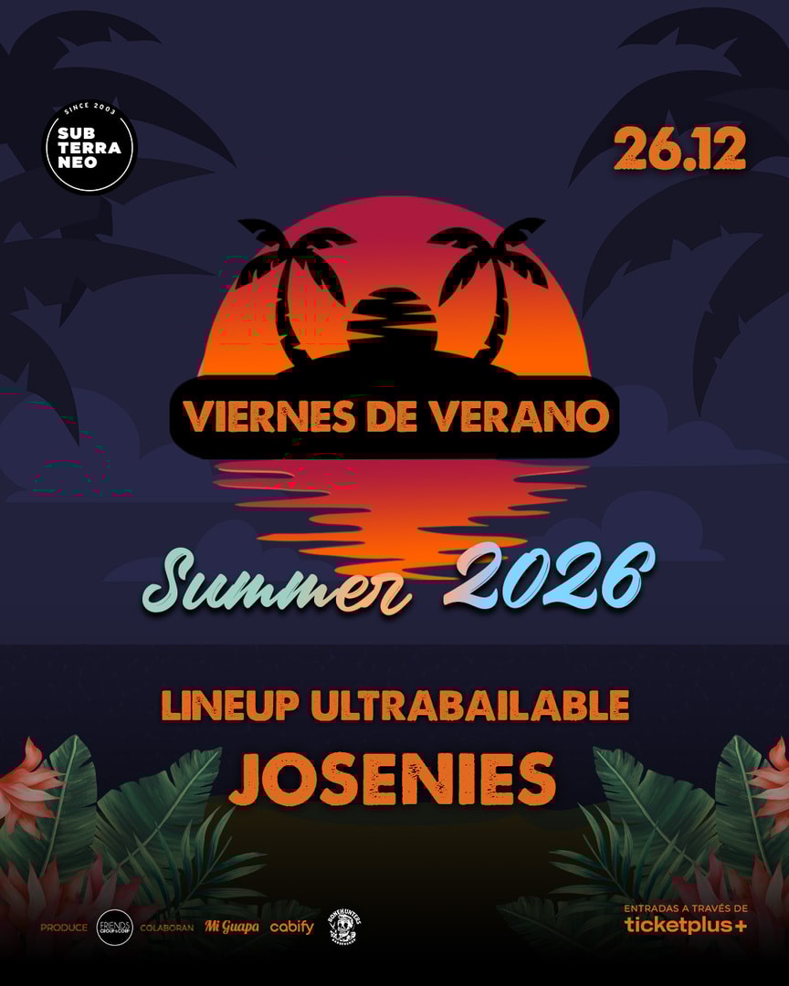 VIERNES DE VERANO Full ultrabailable ★ VIERNES 26 DICIEMBRE ★ Club Subterráneo (+23)