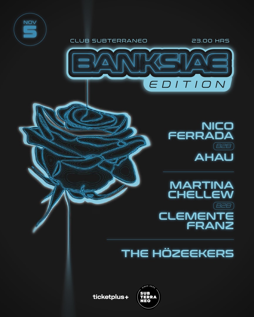 BANKSIAE 🎵 MIÉRCOLES 05 NOVIEMBRE ★ Club Subterráneo (+21)