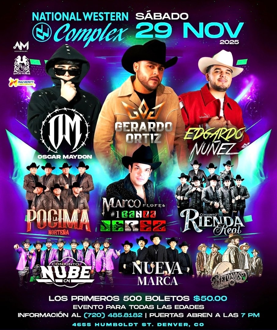 Gerardo Ortiz-Oscar Maydon-Edgardo Nunez-Marco Flores No. Uno Banda Jerez-La Pocima Nortena-Conjunto Nube-Conjunto Rienda Real-Nueva Marca-Retonos del Rio-Complex