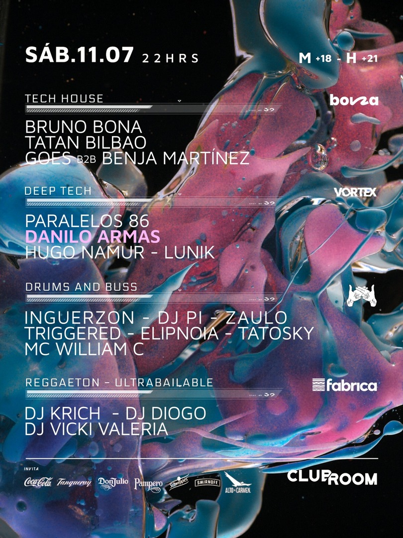Clubroom Presenta @ Sábado 11 Julio