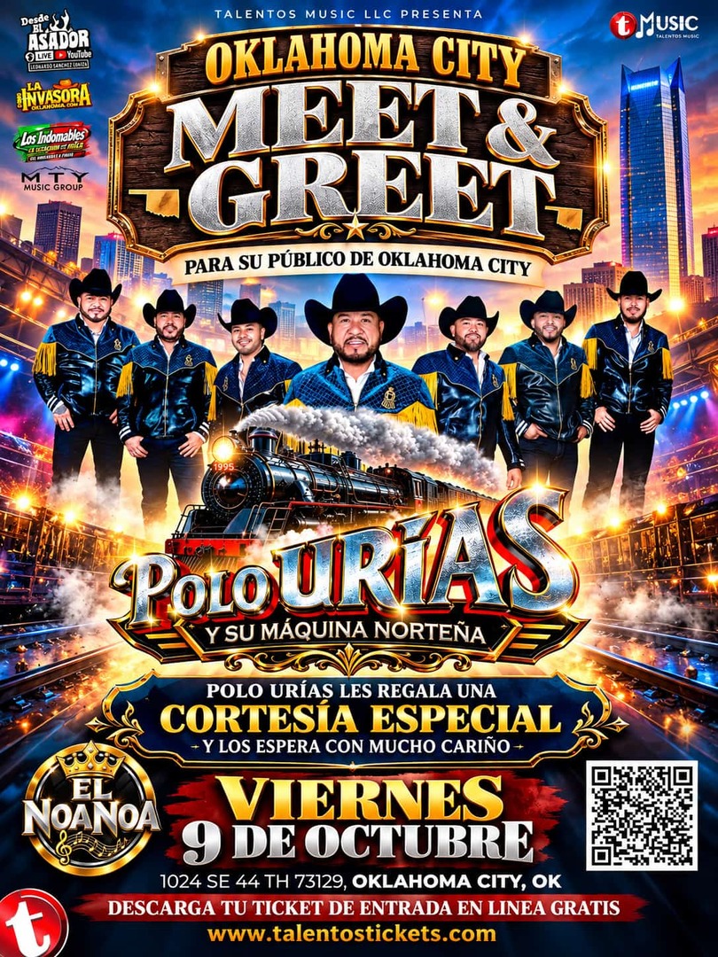 Meet & Greet con Polo Urías y Su Máquina Norteña El Noa Noa · Oklahoma City, Oklahoma