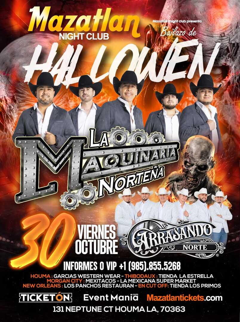 La Maquinaria Nortena-Arrasando Norte-Halloween Night-Mazatlan