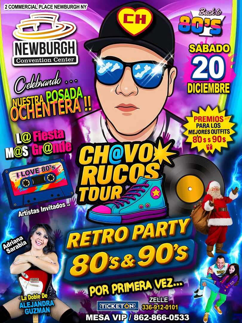 Chavos Rucos Tour-Grupo Santisima-Tributo Alejandra Guzman-Gloria Trevi-Ana Gabriel-Newburgh