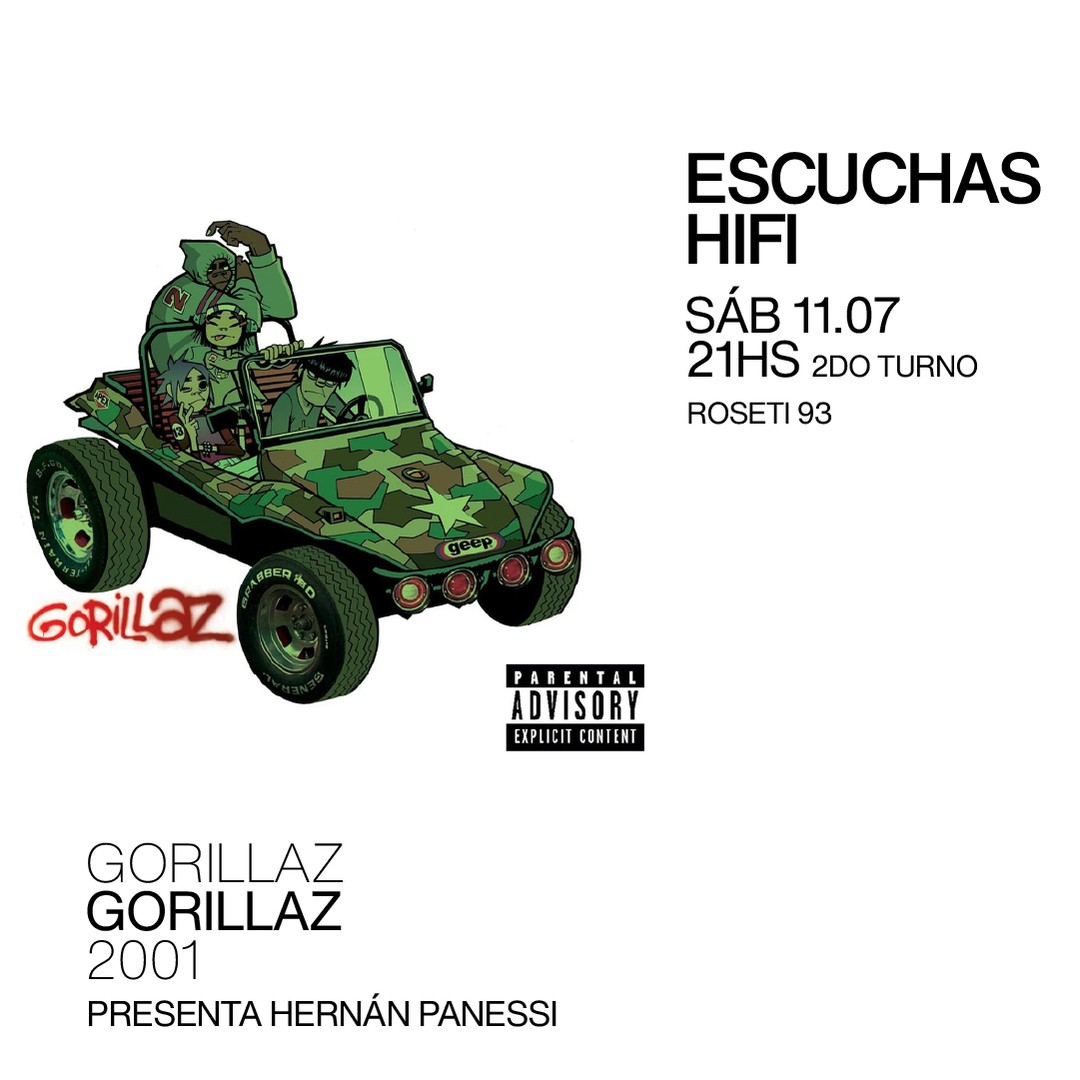 Escuchas HiFI - Gorillaz - Gorillaz (2001) 2do Turno - presenta: Hernán Panessi 