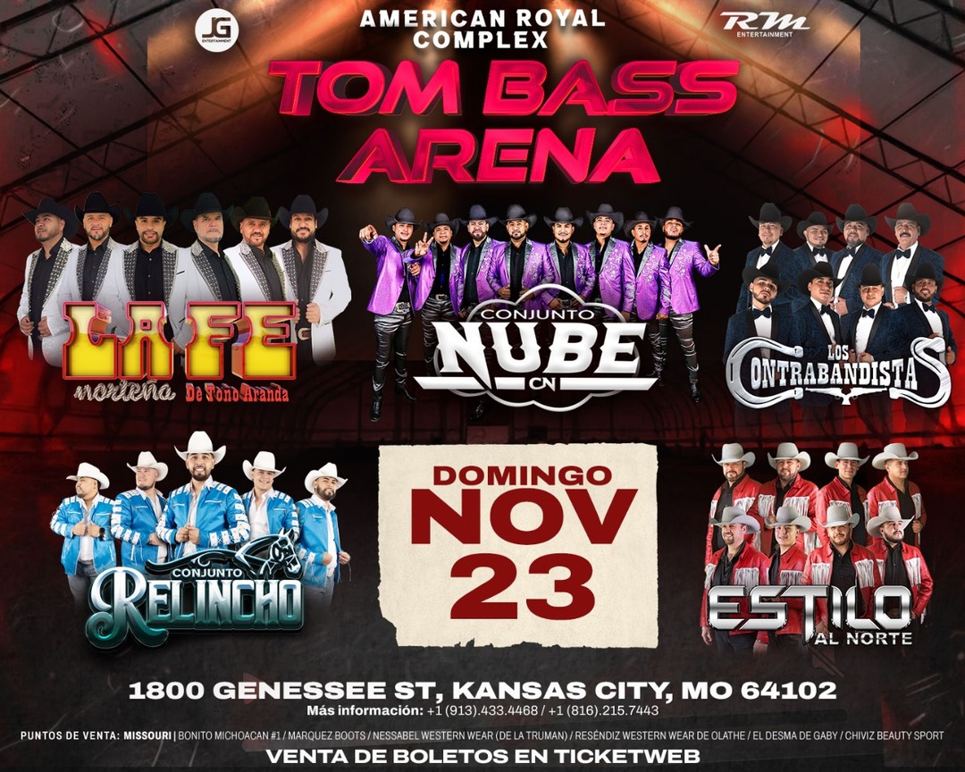 La Fe Nortena de Tono Aranda--Conjunto Nube-Los Contrabandistas-Conjunto Relincho-Estilo al Norte-Tom Bass Arena