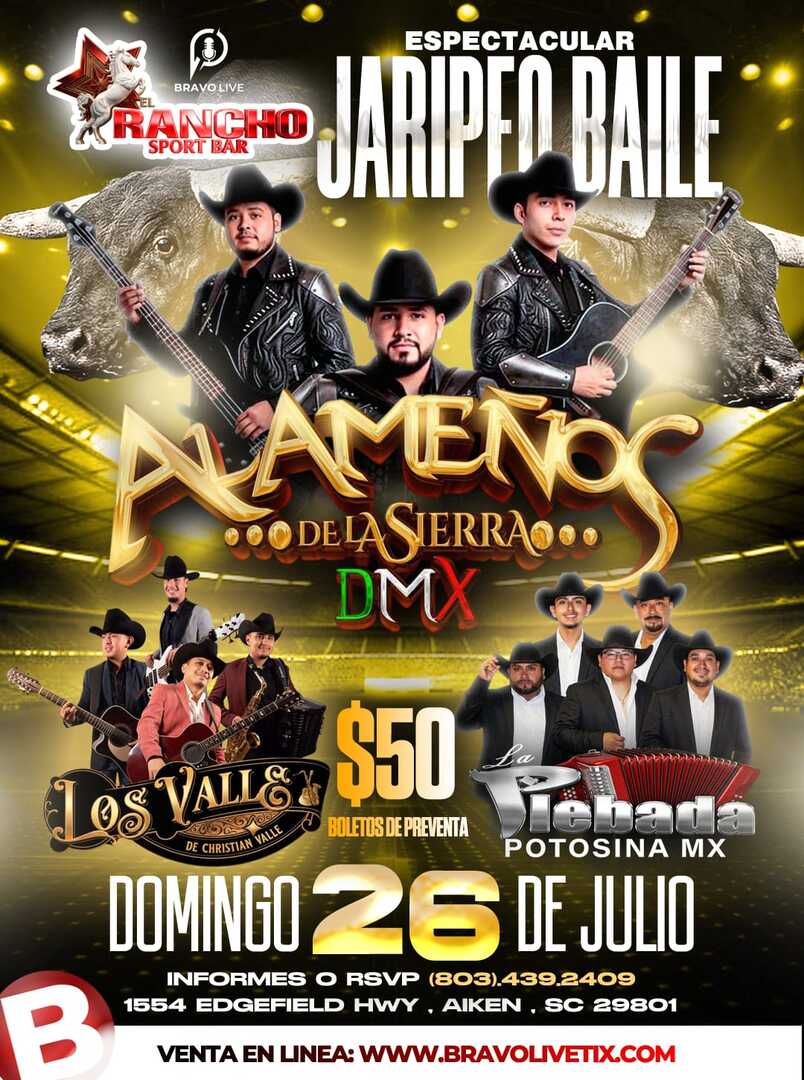 Alamenos de la Sierra DMX-Los Valle-La Plebada Potosina-El Rancho Sport Bar