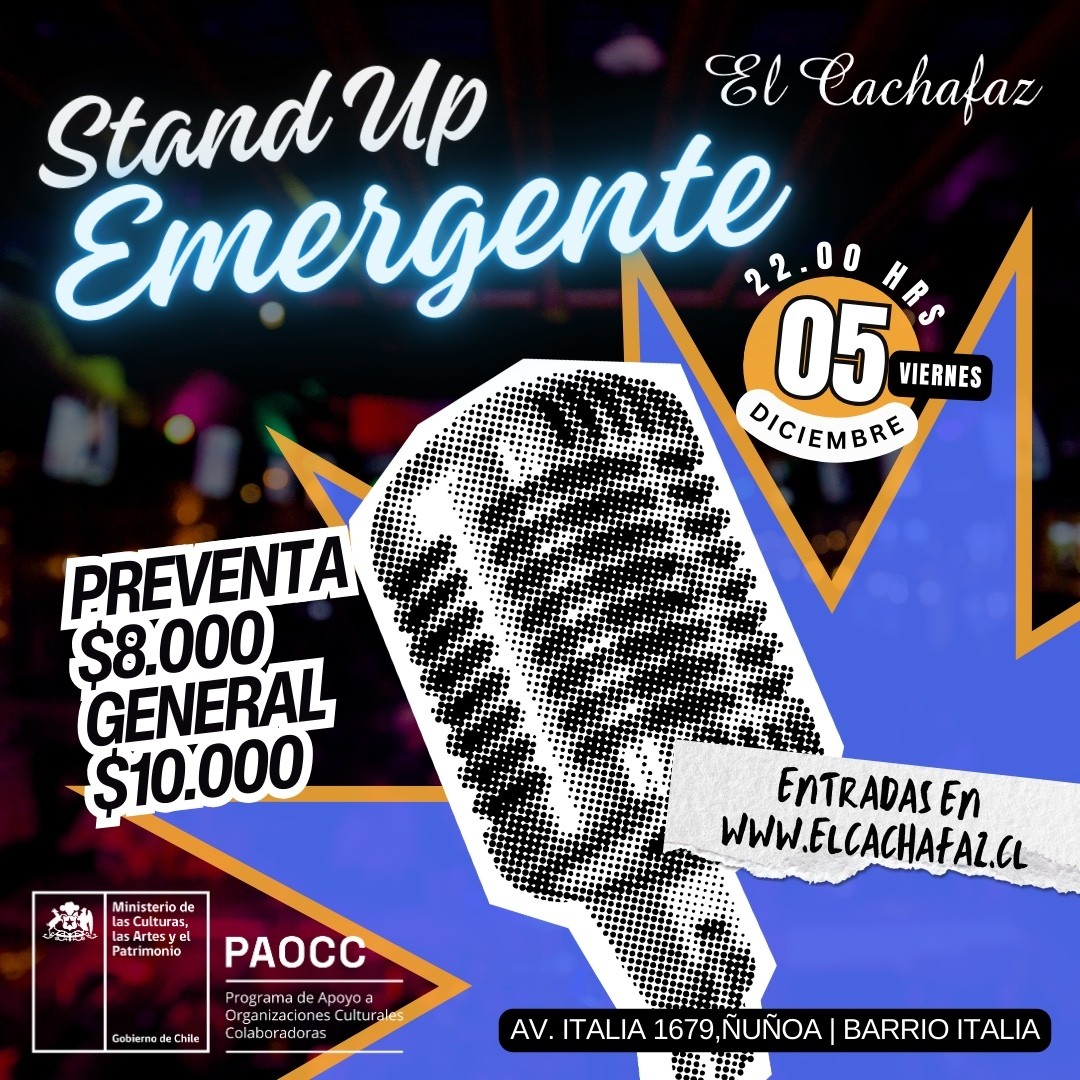 Show Stand Up-Emergente- Viernes 5 de Diciembre 22 hrs
