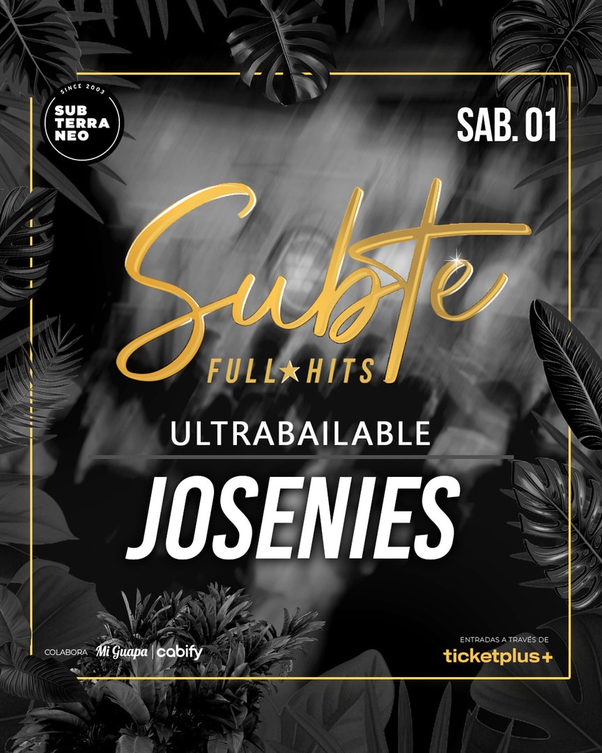 SUBTE FULL HITS Ultrabailables 🎵 SÁBADO 01 AGOSTO ★ Club Subterráneo (+23)