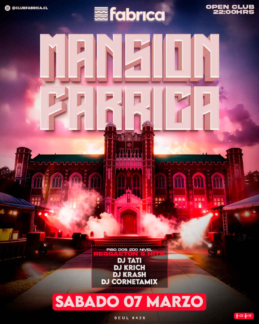 Club Fabrica Presenta @ Sábado 07 Marzo