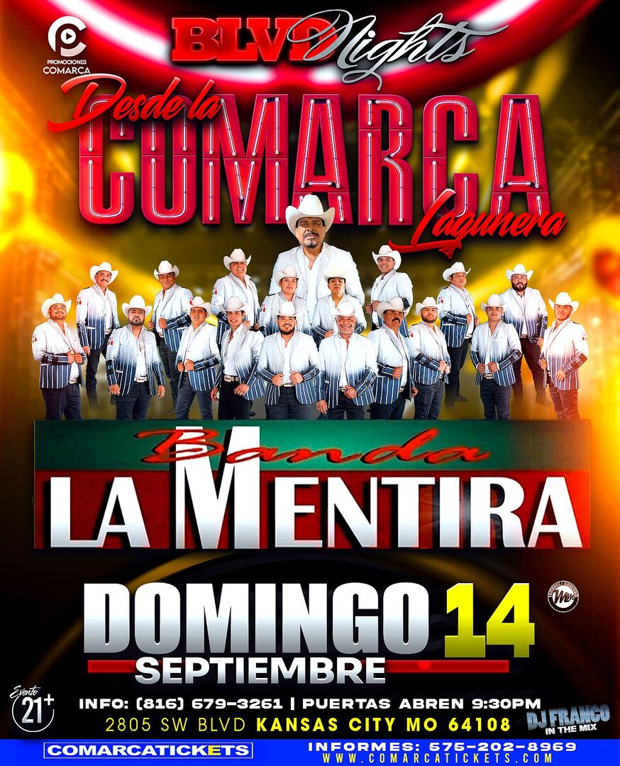 Banda La Mentira-Desde La Comarca-BLVD Nights