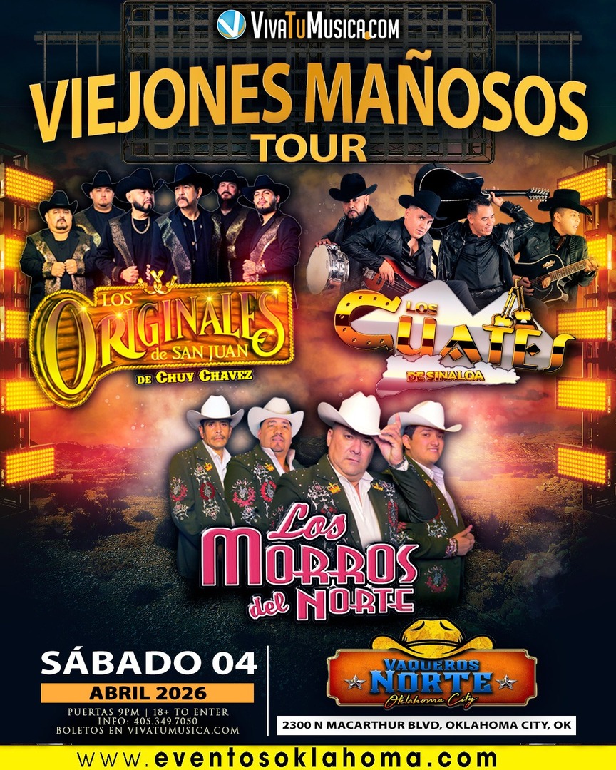 Viejos Manosos Tour - Los Originales - Los Cuates - Los Morros