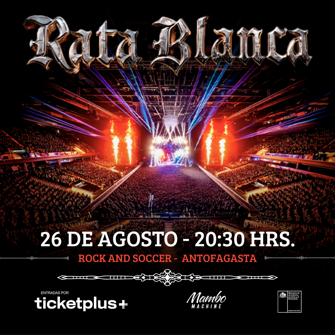 RATA BLANCA EN ROCK AND SOCCER ANTOFAGASTA 26 DE AGOSTO